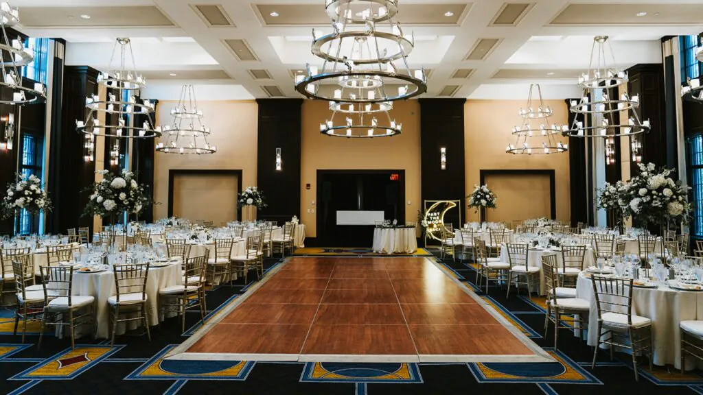 Ballroom - wedding reception with dance floor